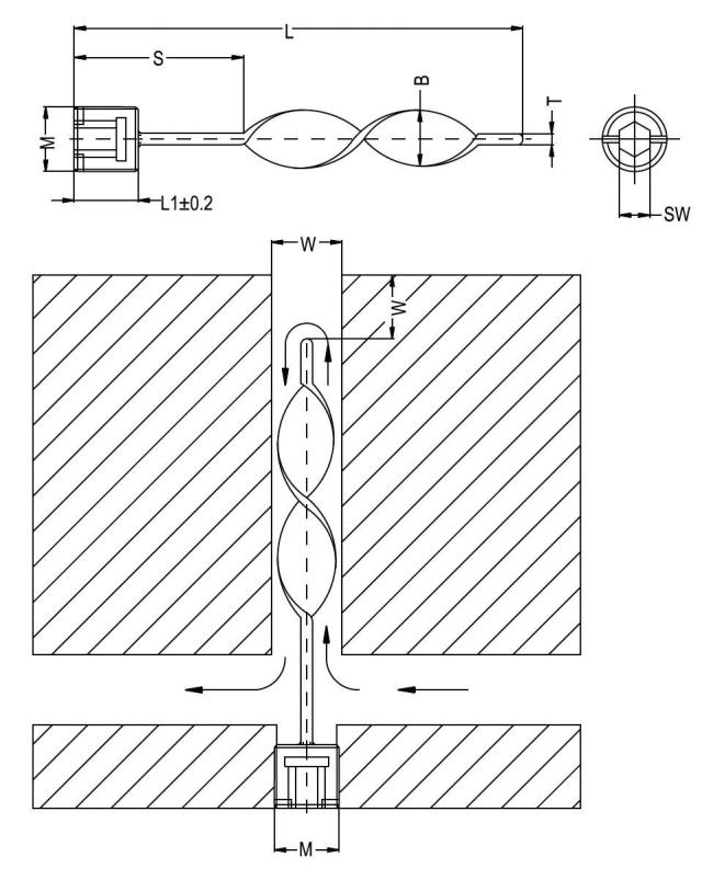 Spiral-Umlenkblech 
