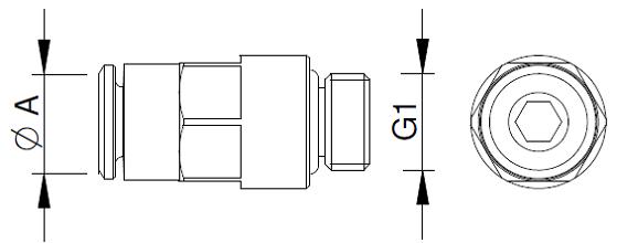 Gerader Stecker