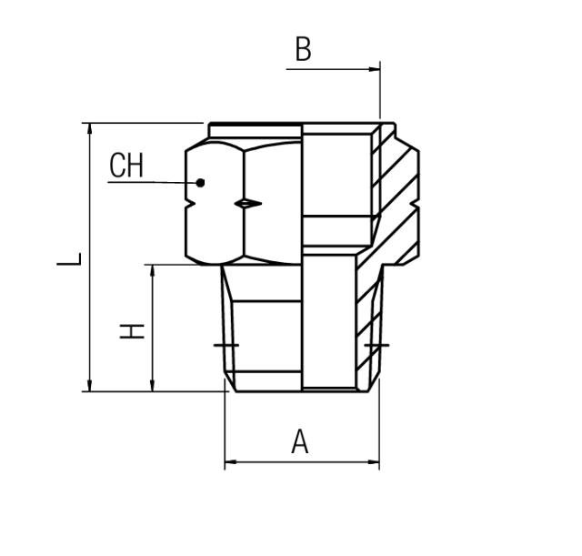 Adapter Nippel BSPP - NPT