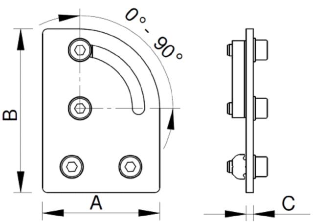 Einstellbarer Profilverbinder 