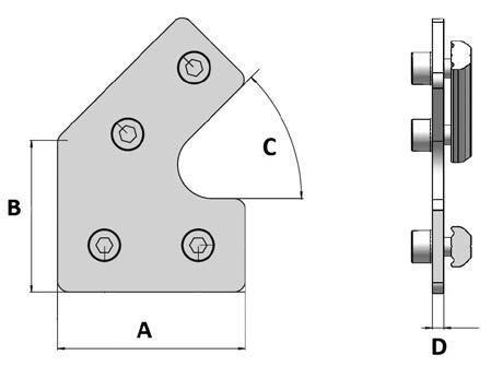 Profilverbinder 45°
