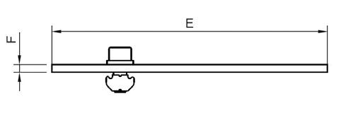 MBS - Geschlitzte Montagehalterung 