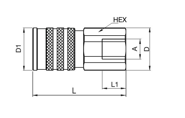 Hydraulikkupplung Innengewinde