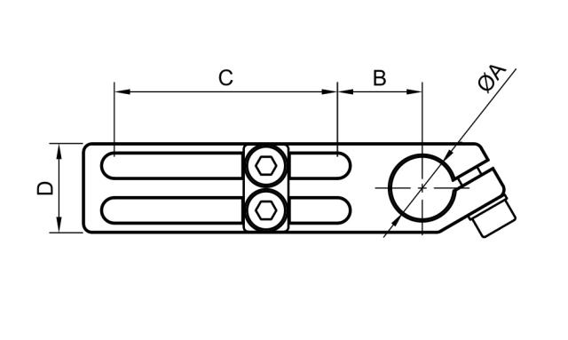 ACLH - Lange Winkelklemme - Schwerlast